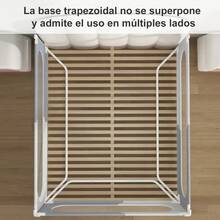 Barandillas de cama regulables para camas infantiles, 1,8 metros, color gris, estampado . - Negro - Ver 6