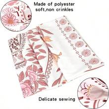 Tapiz de mandala esttico, bohemio para colgar en la pared, tapices de medalln floral rosa, arte de pared bohemio, decoracin hippie para recmara, sala de estar, recmara - 152,4L x 132,1H cm + Tapiz Boho Blanco - Ver 6