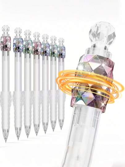 Black Ink Smooth Writing Retractable Ballpoint Pen, Soft Grip Quick-Drying Gel Pen, Suitable For Journaling, Halloween, Christmas, Cute School & Office Supplies, Unisex