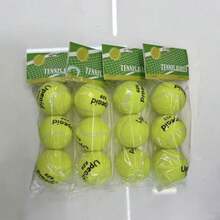 Pelotas de Tenis de Alto Rebote - Pelotas de Práctica Duraderas y Reutilizables para Estudiantes, Entrenadores y Ejercicios en Solitario| Perfecto para clases de deporte, patio trasero, entrenamiento cardiovascular. GZA5 - 929 Pelotas de tenis resistentes envasadas individualmente (12 unidades) - Ver 1