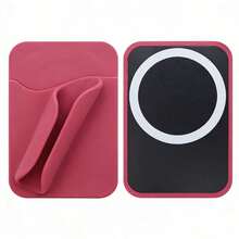 Simple Silicone Phone Case With 3D Lip Gloss Holder For IPhone 17 Air 17 Pro Max/Pro 16/15/14 Plus 15 14 13 12, Soft Touch Matte Back Cover, Shockproof & Anti-Fingerprint Protective Case - Tím đỏ - Xem 2