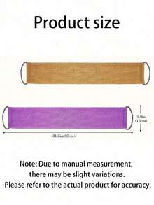 1-5件套非洲网状去角质浴巾，双面软硬去角质，有效身体磨砂，浴室背部按摩器，优质网状材质，便捷绑带设计，浴巾花纹，滋润肌肤，适合日常使用 - 多款式 - 查看 11