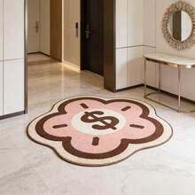 1pc Dollar Sign, Flower & Cloud Design Carpet, Wealth Bag Rug, Creative Personalized Carpet, In-Style, Sweet Girl Carpet, Multi-Functional Fashion Creative Home Carpet, Living Room, Bedroom, Entrance, Kitchen, Bathroom, Game Room, Study, Plush, Furry, Autumn/Winter, Thick/Fluffy - Multicolor - View 7