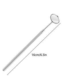 1 Eyelash Inspection Mirror Stainless Steel Eyelash Assist Tool False Eyelash Inspection Tool Suitable For Use After Makeup - Silver - View 4