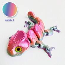 2026 Toy - 3D Printed Color Changing Chameleon - Movable Integrated Joint Animal Model - Color Changing Lizard Toy - High Quality Toy - Decoration - Desktop Decor - Easter Basket Filler - Easter Gift - School Toy - Office Toy - Home Toy - Outdoor Toy - Travel Toy - Classroom Stress Relief Toy - Small Toy - Bath Toy - Birthday Toy - Stress Relief Toy - Perfect Gift - Surprise Gift - Multicolor - View 9
