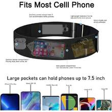 Cangurera Deportiva con Botella de Agua 300ml, Cangurera para Correr para Mujer y Hombre, Riñonera Ajustable Impermeable para Correr, Gimnasio, Senderismo (M/L(Cintura 80-110cm)),41154794 - Rosa coral - Ver 5