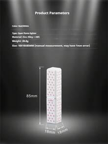 Fashion Women's Lipstick Lighter Open Flame Portable Refillable Gas Lighter - 粉紅色 - 查看 8