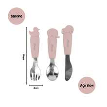 Kit Alimentação Infantil Completo Milky com Térmicos - Rosa Bebê - Visão 4
