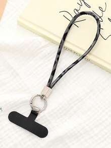 1pc Fashionable Elegant PU Leather Leopard Print Phone Lanyard, Unique Single Buckle Crossbody Chain, Anti-Lost Phone Strap - Multicolor - View 5