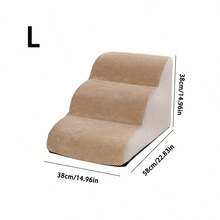 Cầu thang cho thú cưng 3/4/5 bậc, đường dốc cho giường, ghế sofa, chống trơn trượt và mài mòn, có thể tháo rời và giặt được, chăm sóc cho chó mèo bị thương, già yếu và đau khớp, sản phẩm bán chạy. - Nhiều màu - Xem 21