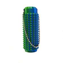 1pc 3D Printed Gradient Color Massage Roller Keychain, Sensory Tool With Textured Spikes And Breathable Holes, Modular Design To Help Relieve Muscle Tension And Stress, Perfect Gift For Stress Relief And Sensory Relaxation, Also A Unique Gift For Friends Gifts For Mother, Father, Graduation, And Teacher - Multicolor - View 9