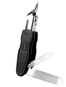 3pcs/1pc Multi-Function Stainless Steel Nail Clipper Set With Nail File And Nail Tools, Extra Sharp Pointed Blades, Suitable For Adults And Elderly With Thick, Hard Nails - Halloween Gift - Multicolor - View 11