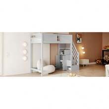 Bed Bases & Foundations - Gray + Wood Color + 90cm X 200cm - View 7