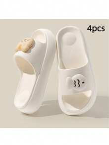 1 Pair New Cute Cat & Fish Design Beach Slippers, Summer EVA Non-Slip Lightweight Durable Slippers For Women - Women's Slippers - View 26