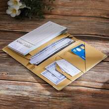 Server Books For Waitress Cute Waitress Book With Money Pocket Leather Server Book With Zipper Wallet Black Serving Book Organizer Fit Server Apron - Màu A - Xem 5