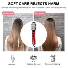 3-In-1 Hot Air Brush And Rotating Hair Dryer Multifunction Electric Hair Styler Comb - UK Plug(220-240V) - View 4