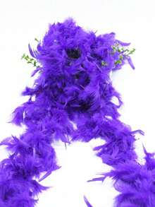 1pc 6.6ft Colorful Artificial Feather Scarf, Suitable For Women, Can Be Used For Dancing, Wedding, Party, Halloween, Stage Decoration, Festival Party Headwear, Clothing Accessory, Scarf Decoration, Ideal Gift For Birthday Party, Halloween, Christmas, Dance Wedding, Stage Performance, Carnival Costume And Accessories, Party Supplies - Multicolor - View 19