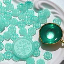 100pcs Mixed Color Semi-Transparent Wax Beads, Multicolor Wax Seal Decoration For Wedding Invitations, Envelopes, Gift Boxes And Wine Packaging - 100 PCS - View 19