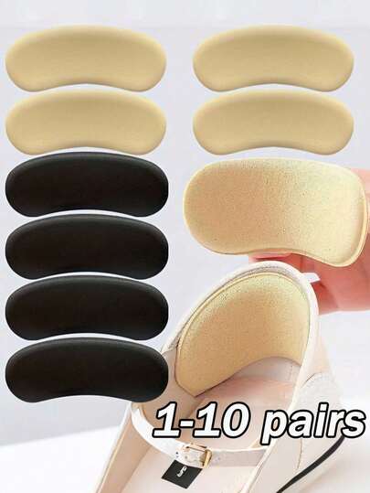 Self-Adhesive Invisible Heel Pads, Anti-Friction Anti-Slip Foam Cushions Suitable For High Heels, Adjustable Size