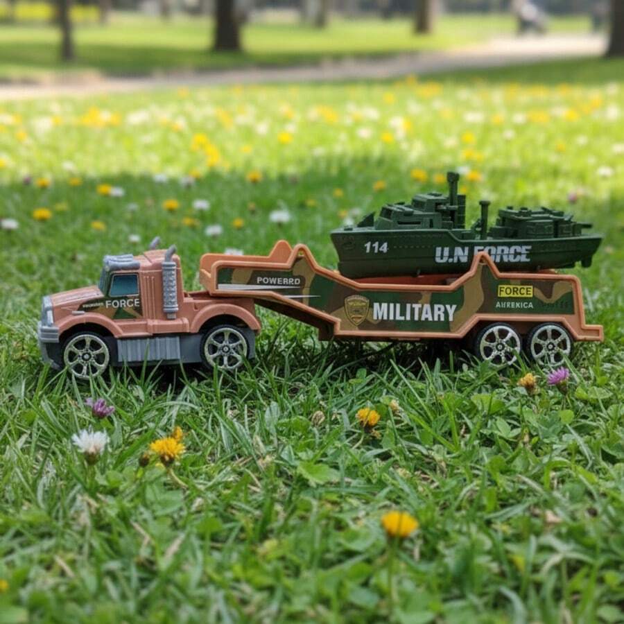 Bonito trailer a escala - Verde - Ver 1