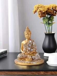 1尊佛像，佛像摆件，冥想装饰，禅意摆件，佛像摆件，家居装饰，适合瑜伽爱好者，母亲节礼物 - 均碼 - 查看 9