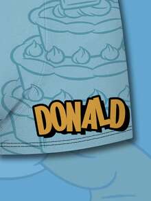 Quần boxer nam in hình vịt Donald màu xanh dương của Disney, chất liệu in 3D, thích hợp mặc hàng ngày và ở nhà, thiết kế thời trang. - Nhiều màu - Xem 5