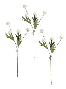 1支50厘米仿真蒲公英花茎，丝绸花，仿真植物枝条，适用于家居客厅卧室装饰、秋季装饰、房间装饰、桌面装饰、花园装饰、情人节礼物、生日毕业礼物 - 白色 - 查看 7