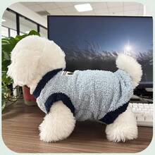 Thick Two-Leg Pullover Sweater For Small Dogs & Cats, Autumn/Winter - Blue - View 7