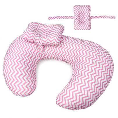Gối cho con bú hình chữ U 3D tiện dụng - Vỏ bọc bằng sợi polyester có thể tháo rời, giặt máy được, dễ mang theo và có thể nén lại, hỗ trợ thắt lưng và cổ, giúp các bà mẹ cho con bú thoải mái.