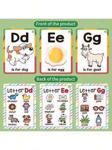 1pc English Alphabet Learning - 28 English Letter Pronunciation Course - English Vocabulary Learning - Toy And Gift - A - View 7