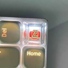 1pc A Personalized And Cute Mechanical Keyboard Featuring The Letters ABCD, With A Cross-Axis Keycap Design, In Line With OEM Specifications, Made Of ABS Material, And Equipped With A Delicate ESC Key Replacement Part. It Is A Suitable DIY Computer Accessory Gift. - Multicolor - View 9