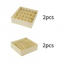 1/3 Pcs Large Wardrobe Organizer Set, Washable Drawer Storage Boxes For Underwear & Accessories, Ideal For Holiday Gifts And Seasonal Organization Like Christmas, Thanksgiving, New Year, Valentine's Day; Fashionable Foldable Storage Bags Keep Your Closet Neat And Tidy; Functional And Decorative, Maximizing Space And Reducing Clutter, Perfect For Stylish Enthusiasts - Multicolor - View 20