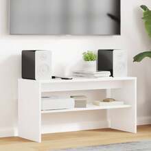 vidaXL TV-Schrank Weiß 80 x 30 x 40 cm Holzwerkstoff - Bianco - Visualizzare 1