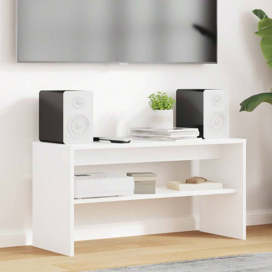 vidaXL TV-Schrank Weiß 80 x 30 x 40 cm Holzwerkstoff - Bianco - Visualizzare 1