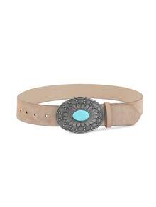 1/2/3件装半椭圆形扣环百搭时尚PU皮革女士腰带 - 腰帶 - 查看 9