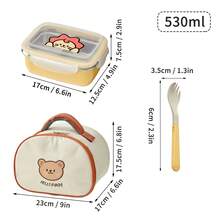 2-Compartment 304 Stainless Steel Lunch Box With Spoon, 530/850Ml Microwave Heatable Bento Box, Reusable Fruit Salad Food Container, Sealed Leak-Proof Lunch Container, Suitable For Students & Adults To Use At School, Office, Travel, Picnic,Back To School - Multicolor - View 13