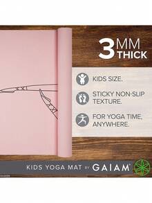 Kids Yoga Mat Exercise Mat, Yoga for Kids with Fun Prints - Playtime for Babies, Active & Calm Toddlers and Young Children (60" L x 24" W x 3mm Thick),41150033 - Multicolor - Ver 2