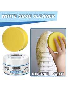 多功能抛光膏，配有海绵涂抹器，可用于鞋履和表面清洁，采用塑料材质，易于保养，打造光滑表面。 - 彩色 - 查看 3