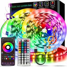 1pc 3.28ft/9.8ft/16.4ft/32.8ft/65.6ft 44-Key/24-Key Remote Control Smart App Controlled RGB5050 LED Strip Lights, Multicolor Changing Lights For Party, Room, Kitchen, Home TV, Home Decor - Multicolor - View 1