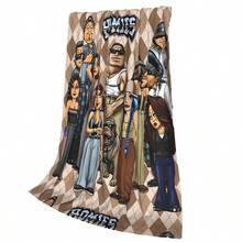 Homies Blanket - Urban Art Bedspread With Iconic Characters, All-Season Soft Couch Bed Travel Picnic Throw, Mexican Culture Gift For Homies (Multicolor) - 彩色 - 查看 3