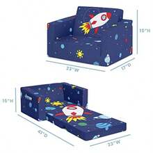 sillones para recamaraCozee Flip-out Chair - 2-in-1 Convertible Chair to Lounger for - Espacio - Ver 3