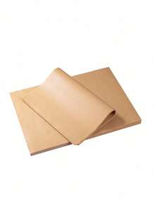 50/100/200pcs High Quality Parchment Paper Liners - Non-Stick, Oil-Proof, Waterproof Baking Mats Suitable For Air Fryer, Steamer And Oven Cooking - Wood Color - View 11