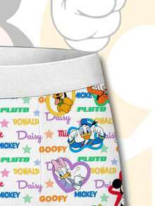 Disney 男士3D印花平角内裤，日常休闲必备内衣，时尚设计 - 彩色 - 查看 6