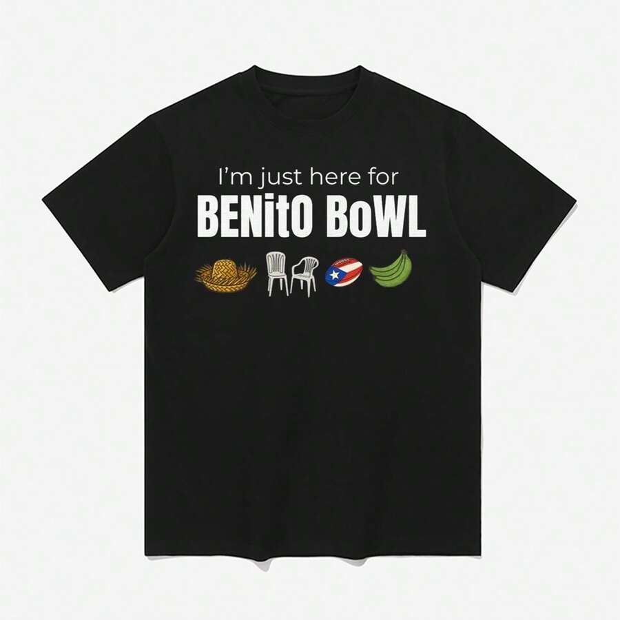 I'm Just Here For Benito Bowl Shirt - màu đen - Xem 1