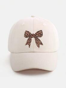 1顶幼儿女童棒球帽（3-7岁）——可爱豹纹蝴蝶结装饰遮阳帽，柔软可调节防紫外线，非常适合返校、游乐场玩耍、家庭远足和夏季户外探险。 - 蝴蝶結 - 查看 8