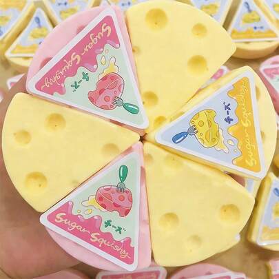 2026新款Nee DoH双色芝士慢回弹挤压减压玩具，红皮书糖果挤压芝士玩具，生日/圣诞节/节日礼物，完美礼物