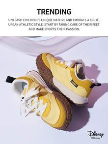 Disney 1 Pair Children's Sneakers, Suitable For Daily Wear, Festivals, Sports, Outdoor Activities, Comfortable, Non-Slip, Durable, Breathable (Boys' Sneakers, Boys' Skate Shoes, Children's Sneakers, Girls' Sneakers, Girls' Skate Shoes) - Yellow - View 2