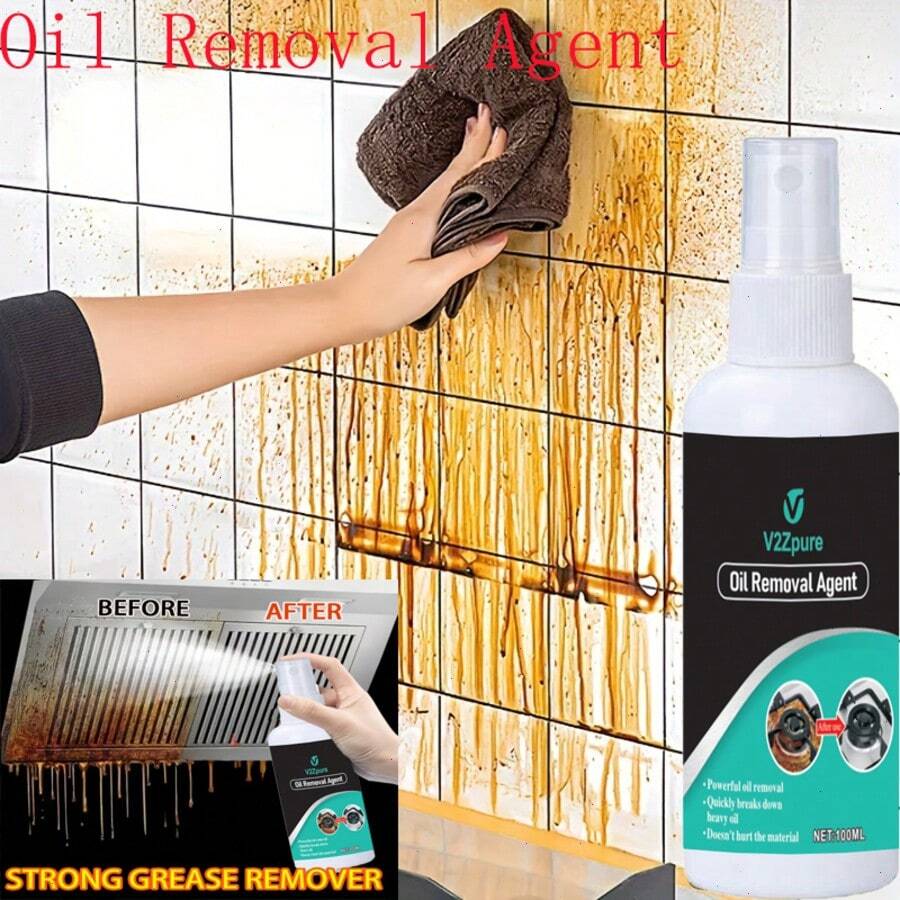 Heavy Duty Kitchen Degreaser, Tile & Oven Cleaner Spray - Easily Removes Kitchen Grease And Oil