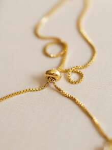 Pulseira Riviera Cristal banhado a ouro 18k - Dourado - Visão 4