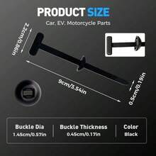 100Pcs Heavy Duty Nylon Cable Ties With Lock, Self-Locking Zip Ties With Mounting Button And Nail Design, Durable Plastic Cable Tie For Automotive Underbody, Bumper, Trunk Cover, Daily Cable Management, Strong Fixing Material For Home, Garage, And Industrial Use - Heavy Duty Nylon Cable Ties - View 6